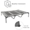 Pet Adobe Elevated Portable Pet Bed Cot-Style 48 inx35.5 inx9 in for Dogs and Small Pets, Indoor/Outdoor (Gray) 532169MPL - alternate 3